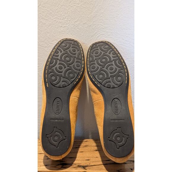 Born Adour Yellow (Mustard) Suede Ballet Flats Womens Size 7.5M - Picture 6 of 9